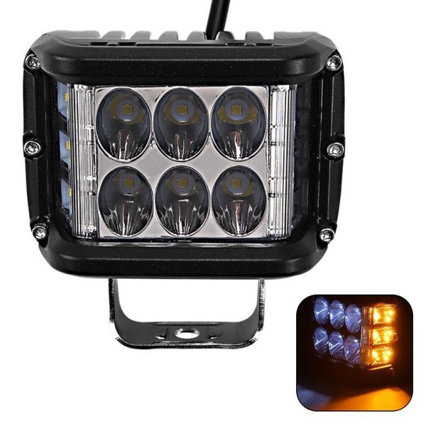 

working light 12v-32v 45w work side shooter led bar combo strobe lamp for atv b36b