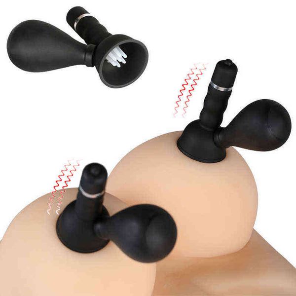 NXY giocattoli per adulti silicone capezzolo ventosa vibratore bdsm giocattoli del sesso per le donne morsetti per clitoride giochi di massaggio al torace 1201
