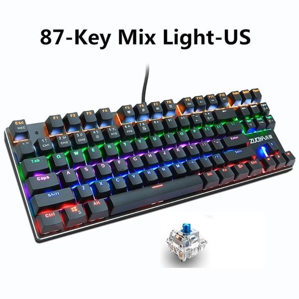 

wired rgb gaming mechanical keyboard mix backlit anti-ghosting computer accessories keyboards