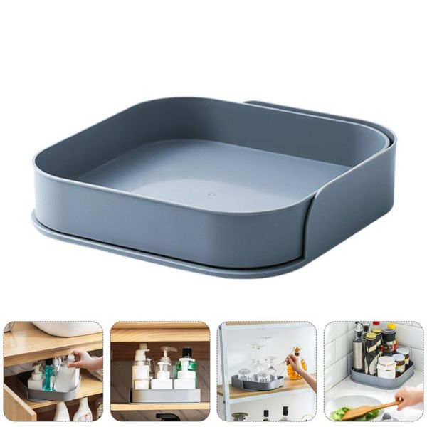 

kitchen storage & organization 1pc rotating condiment rack spice tray for home