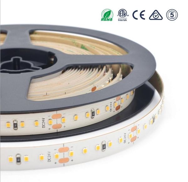 

strips [seven neon]5m 13.5w 2216 smd led strip dc24v 180led/m cri>95 10mm pcb micro flexible high lumen tape