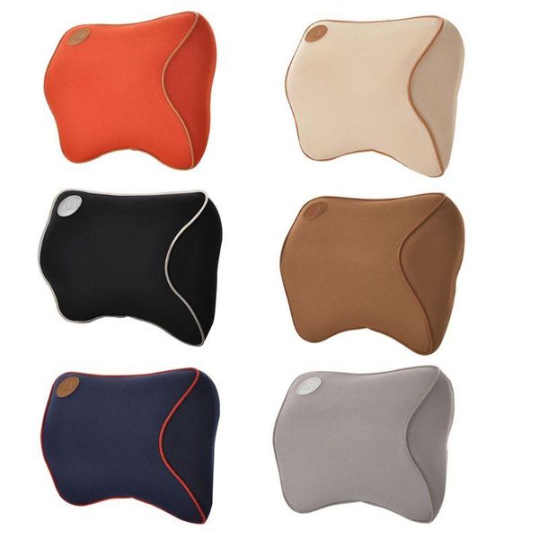 

seat cushions car neck pillow space memory foam fabric headrest fatigue relieve breathable removable covers vehicular home travel