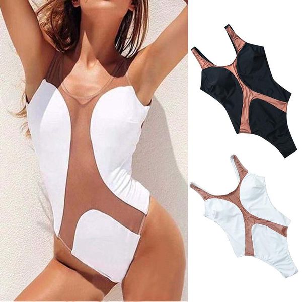 

swimsuit women's bow one piece mini bikini beach bather two-color one-piece bikin suits