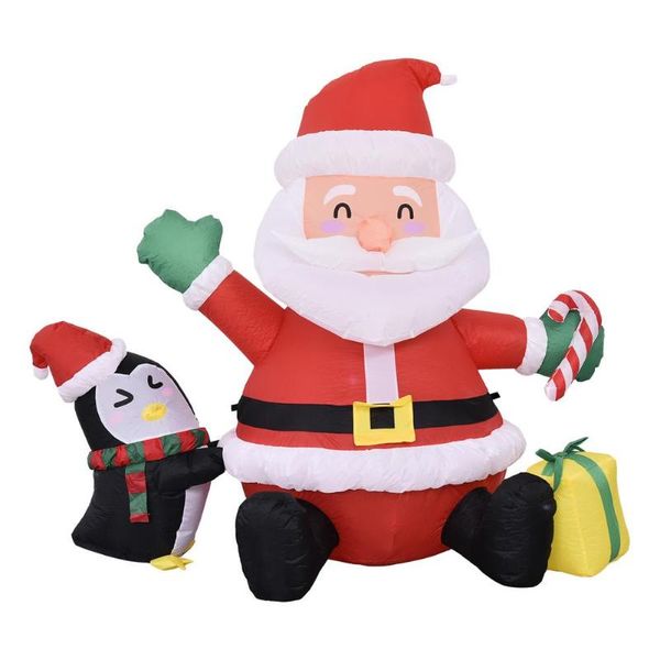 

christmas decorations outdoor decoration inflatable model santa claus ornament father shaped light blow up yard decorati