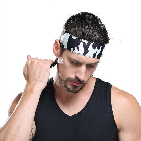 

men women sports yoga headscarf non slip twist stretch hairband sweat-absorbent elastic turban running sweatband hair bands