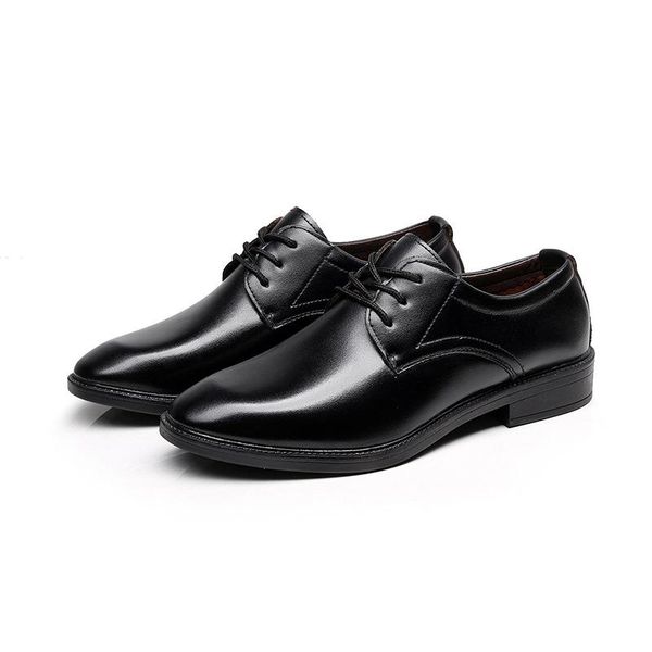 

dress shoes mazefeng 2021 formal men pointed toe leather oxford for fashion footwear 38-44, Black