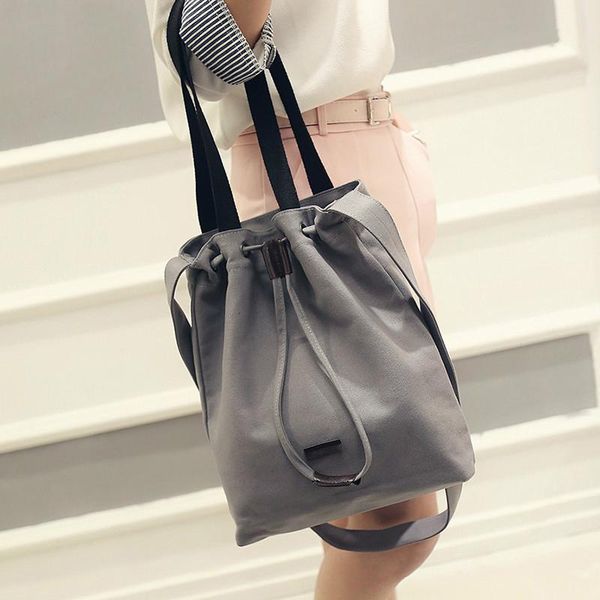 

shoulder bags women canvas & crossboday bag ladies tote handbag cotton shopping messenger large capacity