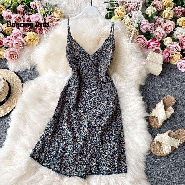 

strap dress v-neck sleeveless off shoulder a-line casual floral print knee-length boho vestidos dresses, Black;gray