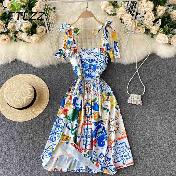 

women luxurious party dress vintage summer geometric print midi dresses woman bandage slim boho long robe vestidos 210602, Black;gray