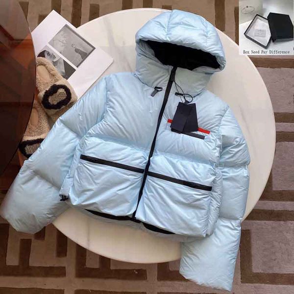 Bayan Parka Mate Down Ceket Dış Giyim Ceket Hood 21ss Moda Kadınlar Rüzgarlık Mont Rahat Vogue Trend Kadın Üst Bayan Giyim