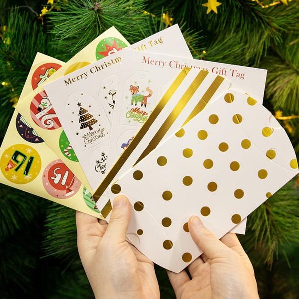 

christmas decorations 24 sets candy pillow box for kids with countdown calendar numbers paper gift bags storage pouch