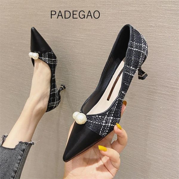 

dress shoes women 2021 heels ol korean casual party, Black