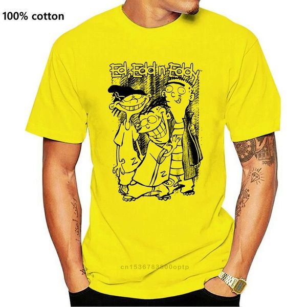 

men's t-shirts 2021 brand ed edd n eddy eds tv show graphic t shirt, White;black