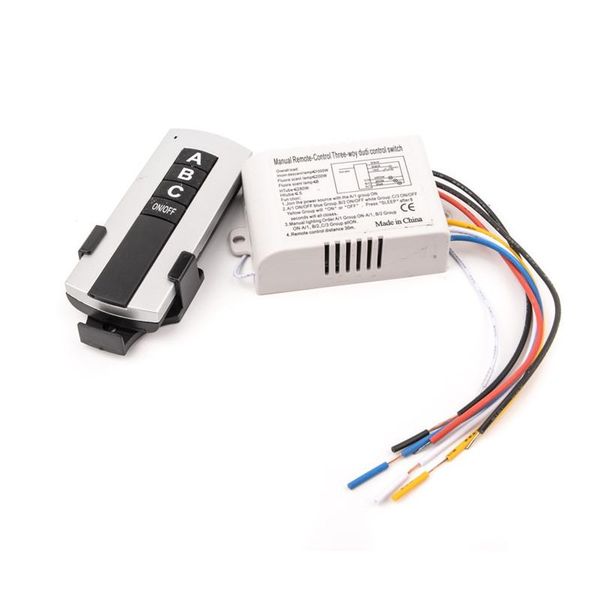 

smart home control allsoem 220v 3 channel wireless remote switch digital
