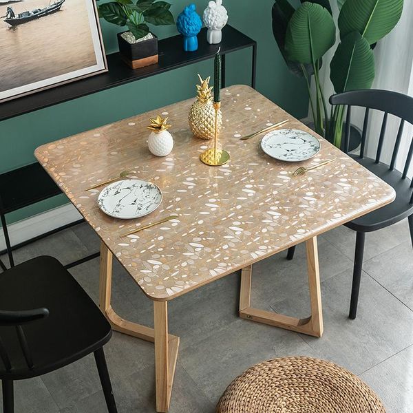 

not transparent pvc table cover protector desk pad soft glass dining tablecloths plastic mat customizable size home textiles dec cloth