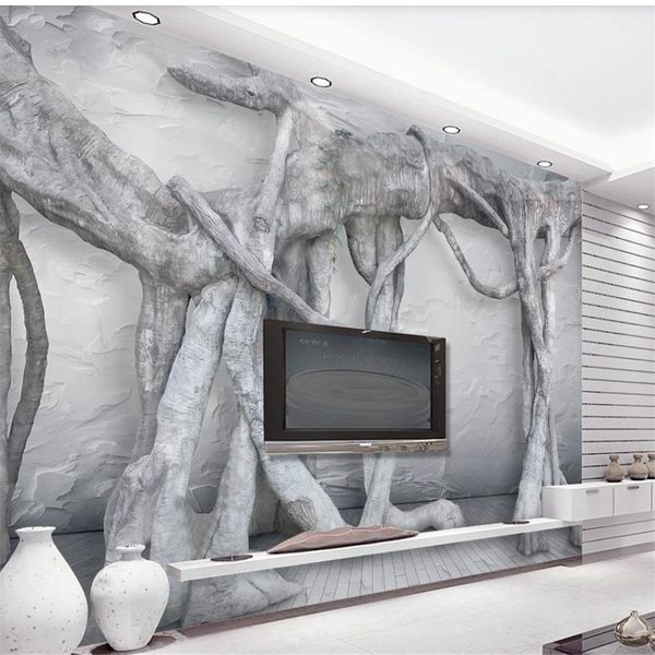

modern wallpapers murals wallpaper for living room forest 3d stereo tv background wall