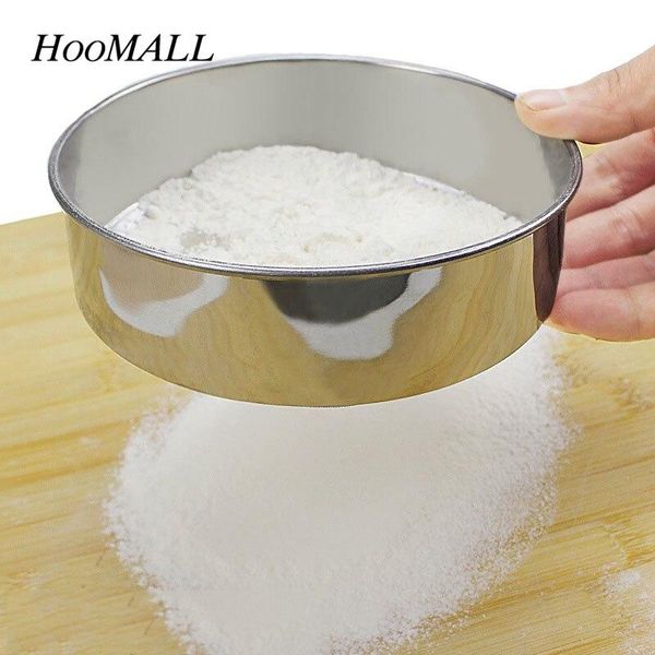 

0.28mm stainless steel mesh flour sifter 15cm dia pastry icing sugar shaker sieve cup baking tool kitchen accessories & tools
