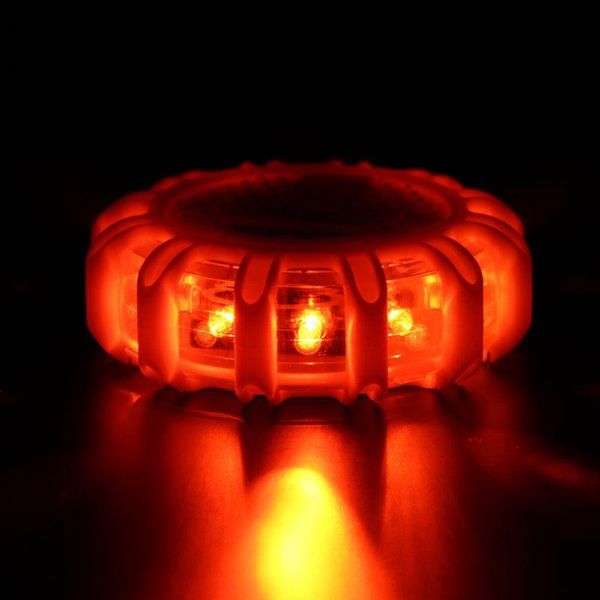 

traffic light 12 led 8 modes emergency safety road flare flashing warning alarming magnetic base disc beacon for car truck boat