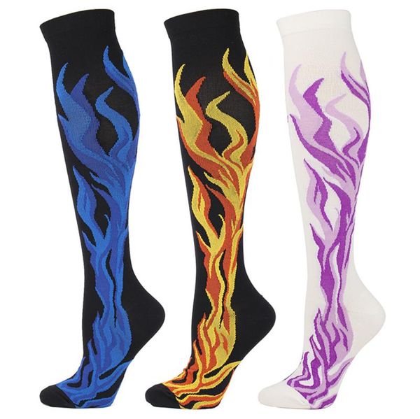

men's socks compression graduated nurses for edema diabetes varicose veins outdoor running marathon stockings, Black