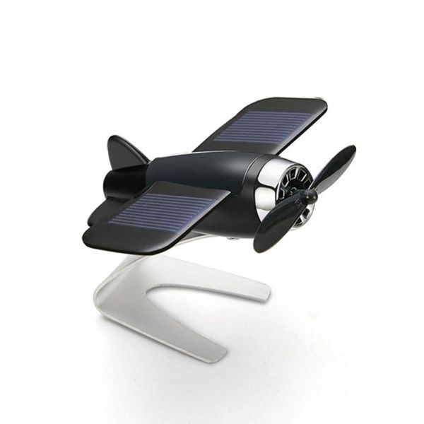 

car sunshade air freshener airplane aircraft model solar energy interior decoration