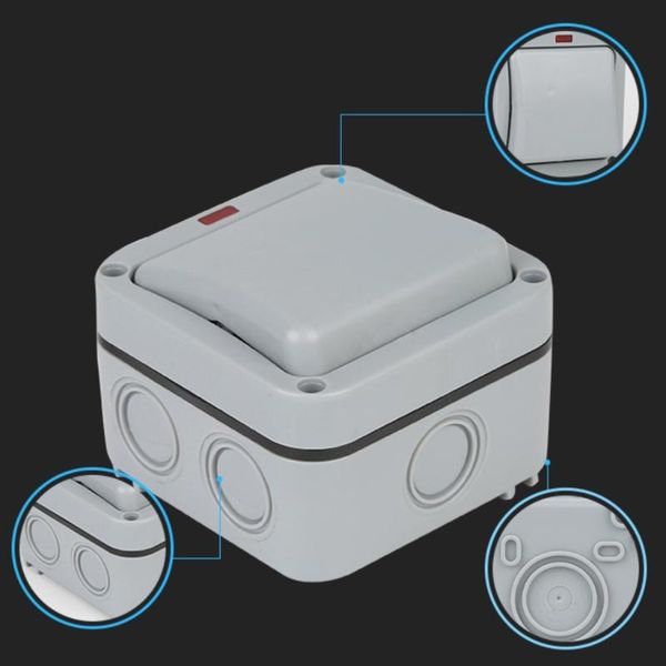 

smart home control mp12 wall switch outdoor waterproof dust-proof socket for garden