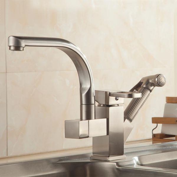 

kitchen faucets rotating retractable and cold faucet vegetables basin sink mixer with spray gun