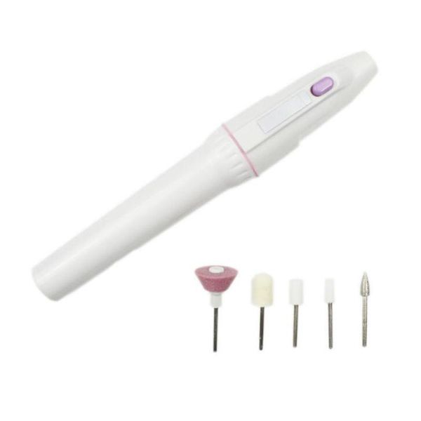 

nail drill & accessories 6pc/set women electric file kit ladies manicure pedicure art beauty care polish salon pen tool nails accessoires