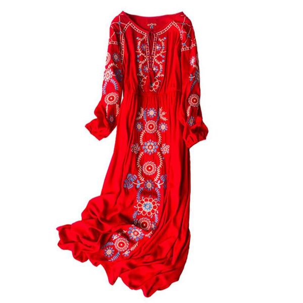 

casual dresses bogeda elegant summer cotton dress women home holiday red long sleeves loose lady wear, Black;gray