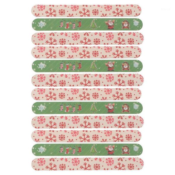 

12pcs christmas nail files polisher manicure pedicure tools for girls1
