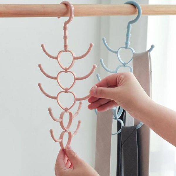 

hangers & racks 1 pcs rotatable 10-claw multi-purpose hook hanger scarves scarf coat rack plastic shoe belts