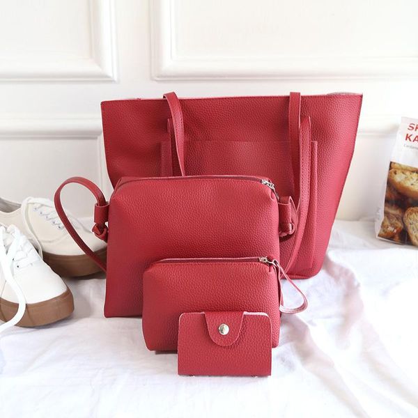 

drawstring zi mu bao four fashion simple wild shoulder bag lapbags & shoes