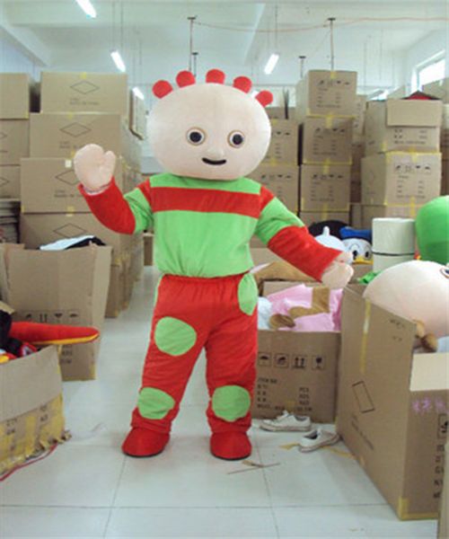 

mascot costumes garden baby in night garden mascot costume mascot size cartoon appearl halloween birthday, Red;yellow