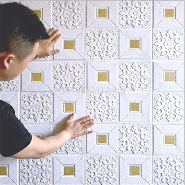 

wall stickers 3d self-adhesive moisture-proof anti-collision anti-noise paper for bedroom tv background ceiling home decor
