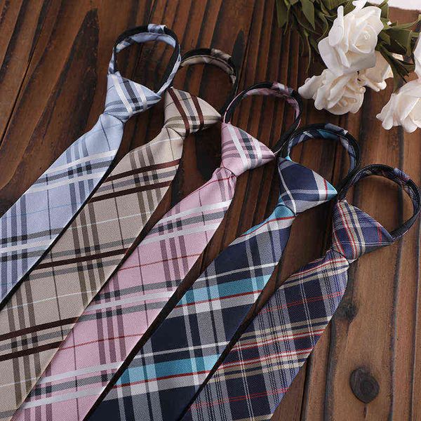 

college style children's short korean polyter zipper knot lazy tie female 6cm, Blue;purple