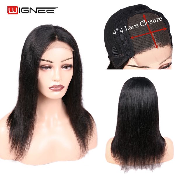 

26inch 150% Density Brazilian Straight In HairHeat-Resistant Real Swiss Transparent Lace Front Wigs Human Hair Wigs Baby Hair for Black Women, Natural color