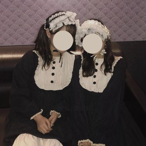 

ethnic clothing gothic retro girls lolita tea party dress anime cosplay costumes women victorian japanese op kawaii long sleeve dresses sock, Red