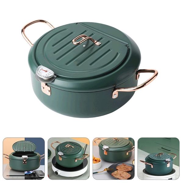 

pans 1 pc household japanese cuisine special mini fryer non-stick pan (dark green)