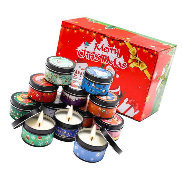 

candles 12pcs creative christmas soy wax candle deskornament fragrance scented
