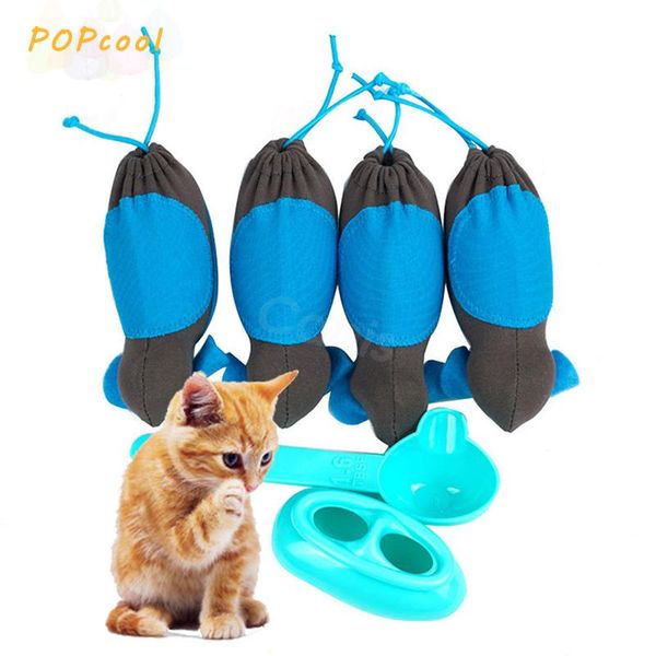 

cat toys 5pcs food pet interactive chew toy treats leakage dispenser feeder mouse exercise playing training bowl dog