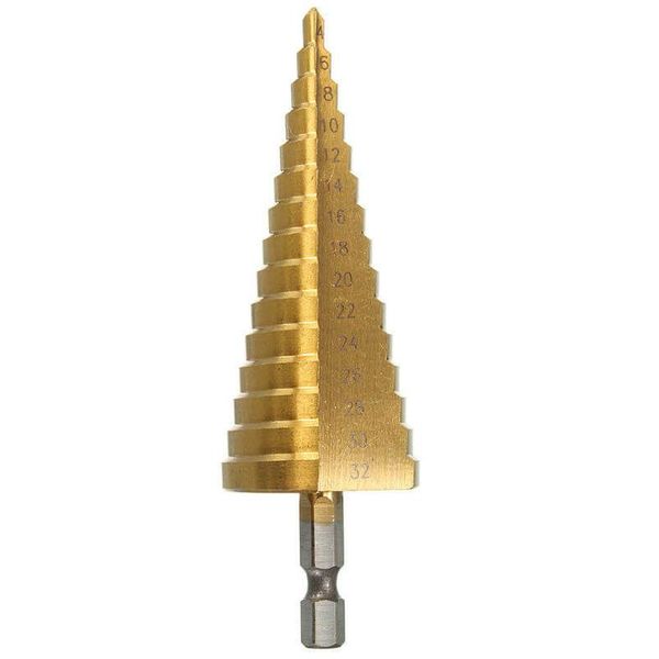 

4-12mm hss step cone drill bit hole cutter dint diy tool set hex shank 1pc professional bits