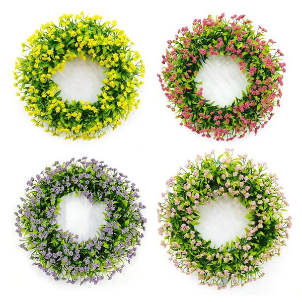 

wreath artificial plants background wall window decorative flowers wedding party supplies gifts diy christmas home decoration & wreaths