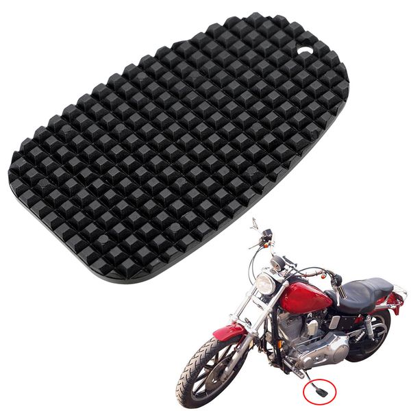 Universal Motorcycle Kickstand Pad Motorcycle Plástico Lateral Suporte Suporte Passo Passo Base antiderrapante Motorbike Acessórios