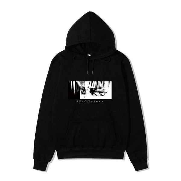 

men's hoodies & sweatshirts attack on titan hoodie men fashion loose pullovers casaul oversize sweatshirt women regular pullover, Black