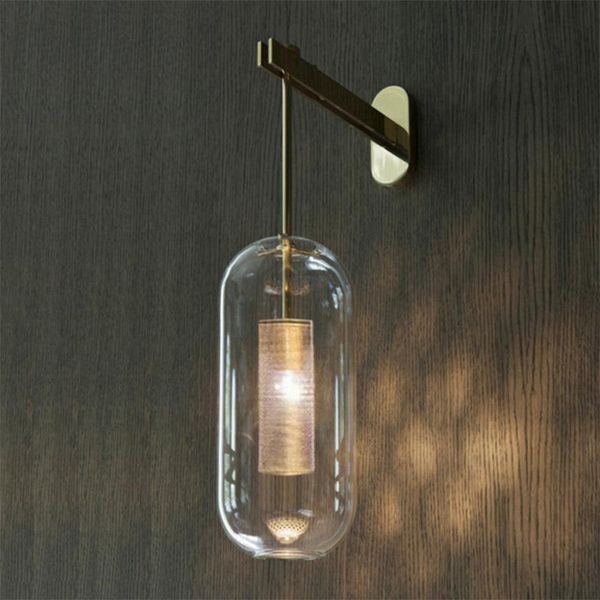

modern led wood arandela luminaria mirror light lampara pared bedroom wall lamps