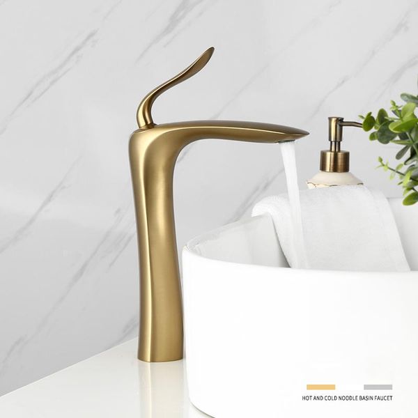 

basin faucet contemporary bathroom gold brass single handle hole and cold deck mounted mixer tap sink faucets