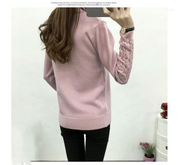 

women's sweaters women turtleneck winter sweater 2021 long sleeve knitted and pullovers female jumper tricot ly5711, White;black