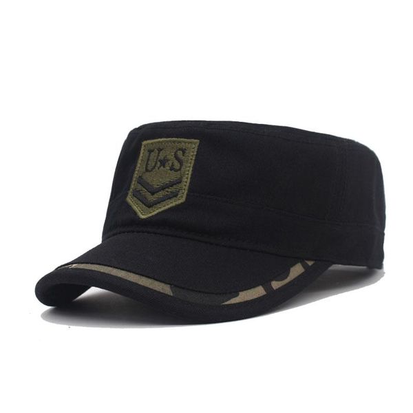 

wide brim hats cotton men letter us military women vintage solid flat gorras bone visor baseball caps for snapback cap, Blue;gray