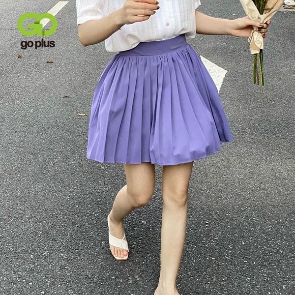 

skirts goplus summer women's black korean style pleated elastic high waist mini womens faldas mujer moda 2021 jupe femme