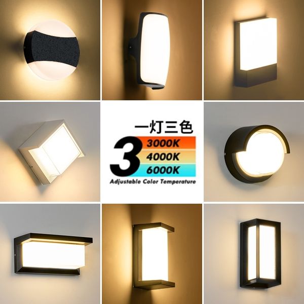 

outdoor led modern simple exterior waterproof courtyard table balcony stairs outdoor wall lamp
