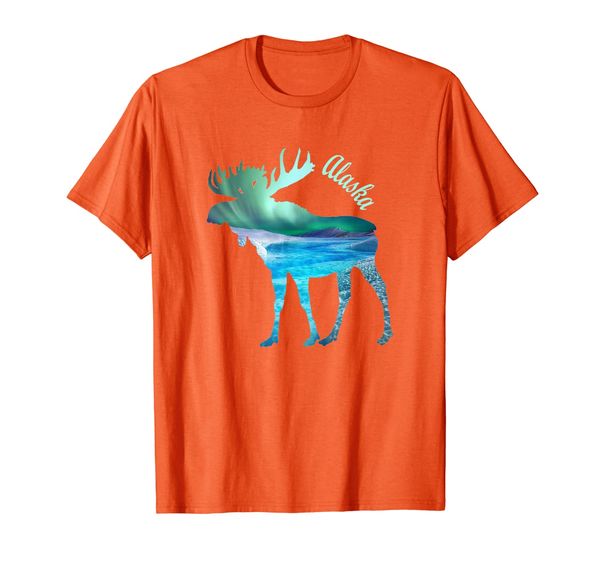 

Alaska Moose Gift Souvenir Keepsake Alaskan Northern Lights T-Shirt, Mainly pictures